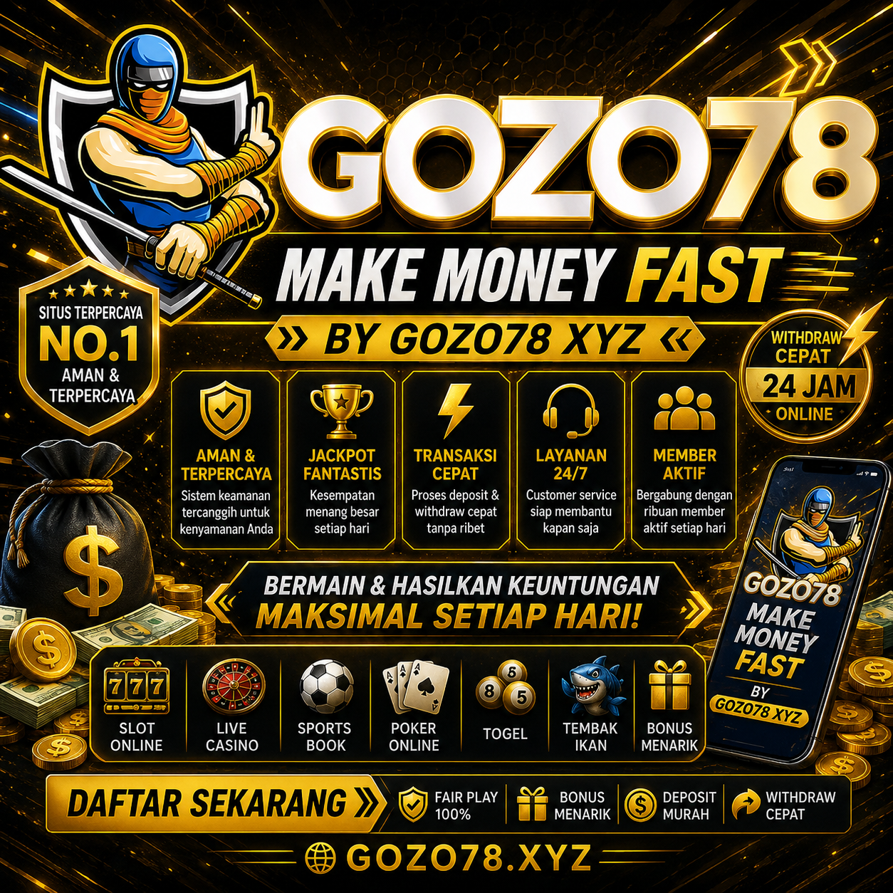 GOZO78 # Make Money Fast By Gozo78 Xyz